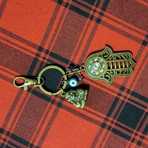 Hamsa budda key chain